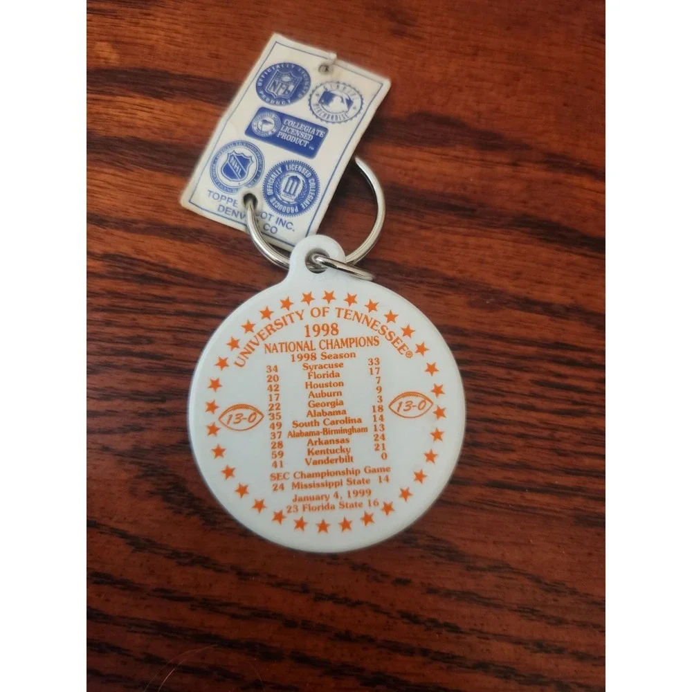 Vintage 1998 Tennessee‎ Volunteers Keychain Football Vols SEC